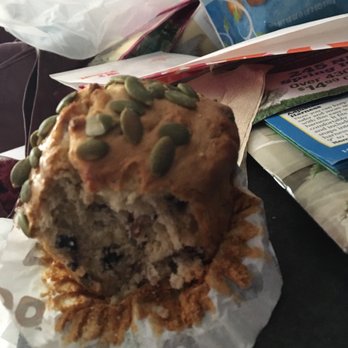 Dunkin' - A very dry protein muffin. - Coffee & Tea Near Me - Victor, New York Dunkin' - A very dry protein muffin. - Coffee & Tea Near Me - Victor, New York