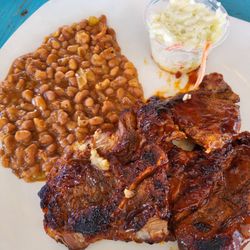 The Boathouse Food and Deck - Porksteak plate special