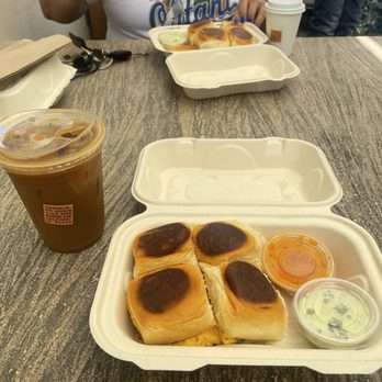 Community Goods - Two sliders and coffee. - Coffee & Tea Near Me - Los Angeles, California Community Goods - Two sliders and coffee. - Coffee & Tea Near Me - Los Angeles, California