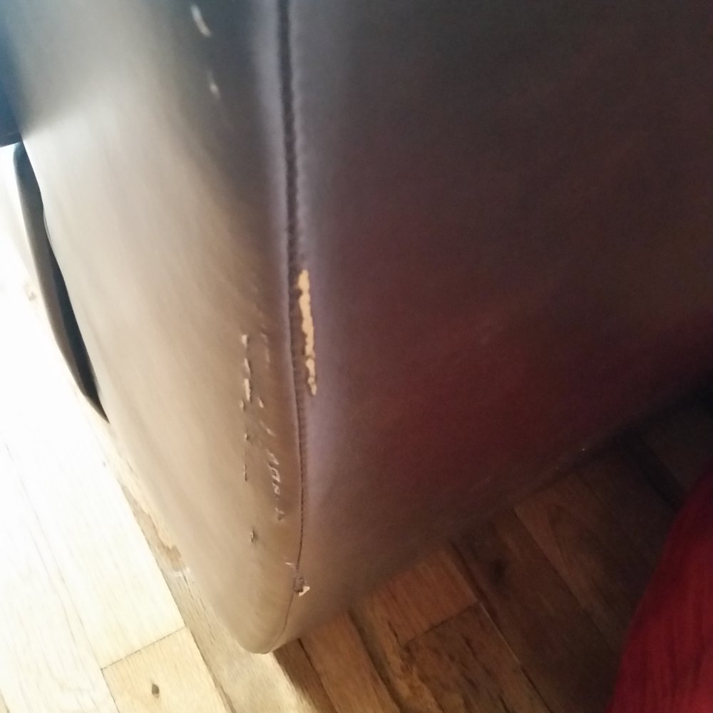 DA Moving Corp - Destroyed leather couch. - Movers Near Me DA Moving Corp - Destroyed leather couch. - Movers Near Me