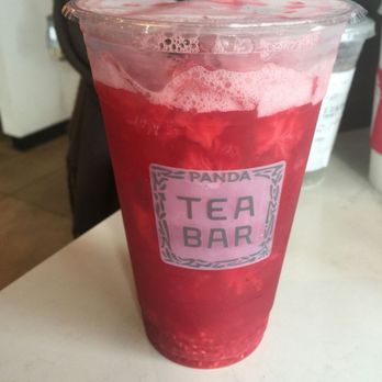 Panda Express - Delicious Raspberry Fruit tea - Chinese Near Me - Hacienda Heights, California
