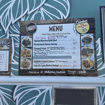 Da Bald Guy - Menu - Food Trucks Near Me - Kahuku, Hawaii