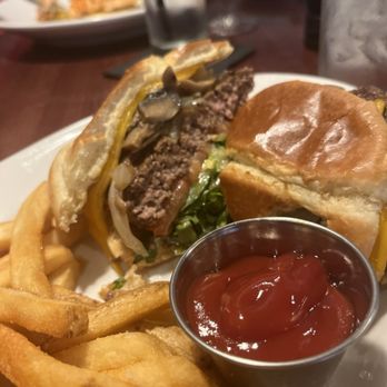 Ditka's Pittsburgh - One half of a Rocky Blier burger - New American Near Me - Pittsburgh, Pennsylvania