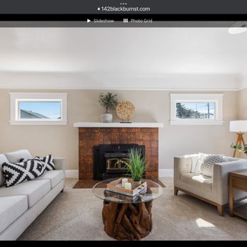Better View Window Cleaners - Upper windows flanking fireplace - Window Washing Near Me - Monterey, California