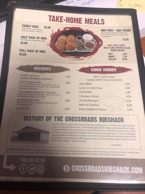 Menu photo 3 Crossroads Rib Shack Tupelo, MS Menu photo 3 Crossroads Rib Shack Tupelo, MS