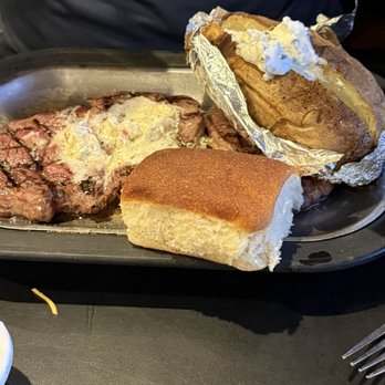 Yellowstone River Inn - Ribeye Steak with baked potato - Hotels Near Me - Glendive, Montana
