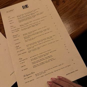 Bar Benjamin - Drink menu - Cocktail Bars Near Me - Los Angeles, California