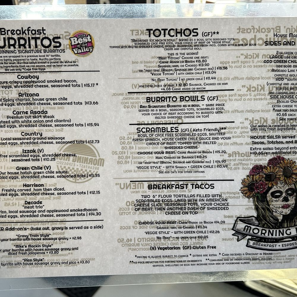 Morning Kick - Menu - Breakfast & Brunch Near Me - Gilbert, Arizona Morning Kick - Menu - Breakfast & Brunch Near Me - Gilbert, Arizona