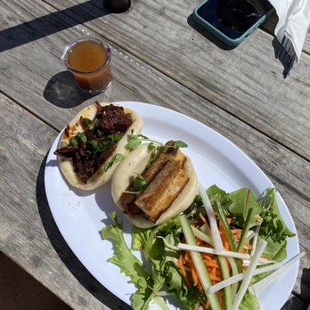 Mashita - Combo Steamed Buns with Bean Sprout Salad and Sweet Chili Dressing - Korean Near Me - Harrisonburg, Virginia Mashita - Combo Steamed Buns with Bean Sprout Salad and Sweet Chili Dressing - Korean Near Me - Harrisonburg, Virginia