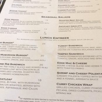 River's Edge Restaurant - Lunch Menu - Steakhouses Near Me - Grants Pass, Oregon