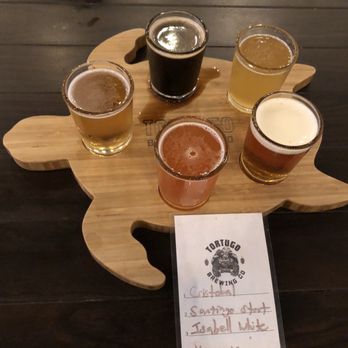 Tortugo Brewing - Flight of signature beers. - Breweries Near Me - Inglewood, California