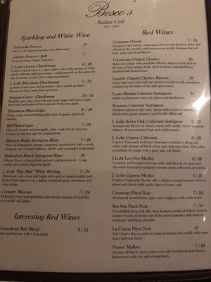 Menu photo 2 Bosco's Italian Cafe Mandeville, LA Menu photo 2 Bosco's Italian Cafe Mandeville, LA