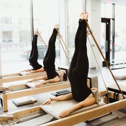 The Pilates Loft - Our reformer room.
