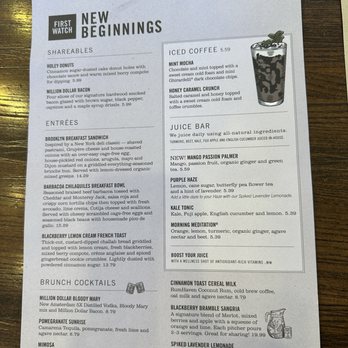 First Watch - Menu - Breakfast & Brunch Near Me - Chandler, Arizona