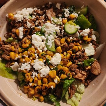 Cava - Chicken & rice bowl minus the rice - Mediterranean Near Me - Tampa, Florida