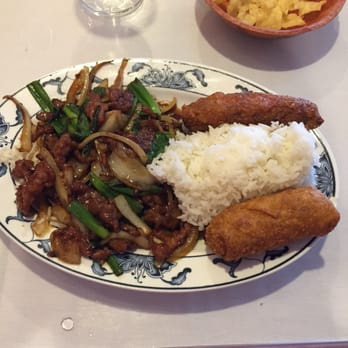 Canton Cooks - Mongolian beef lunch combo with steamed rice, wing, and egg roll. - Cantonese Near Me - Atlanta, Georgia Canton Cooks - Mongolian beef lunch combo with steamed rice, wing, and egg roll. - Cantonese Near Me - Atlanta, Georgia