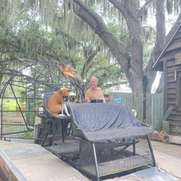 my dog and i on a airboat prop and a video of this gem or a business everyone was a hospitality master amazing ppl made this the best... my dog and i on a airboat prop and a video of this gem or a business everyone was a hospitality master amazing ppl made this the best...