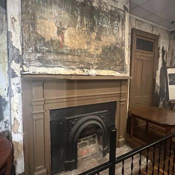 The Old Talbott Tavern - Mural over fireplace in Jesse James Room - Bars Near Me - Bardstown, Kentucky