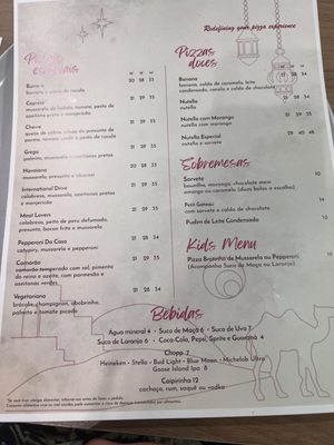 Menu photo 1 Camelo Pizzaria Orlando Orlando, FL