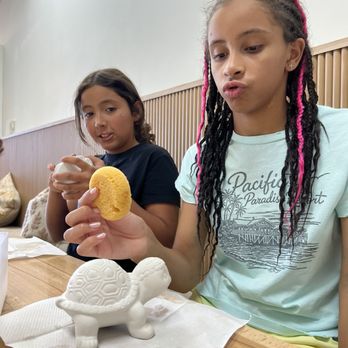 Good Dirt Pottery Studio - My daughter and her friend painting - Art Classes Near Me - Fresno, California Good Dirt Pottery Studio - My daughter and her friend painting - Art Classes Near Me - Fresno, California