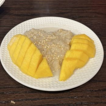 Thai Bliss - Fresh mango w sticky rice which - Thai Near Me - Indianapolis, Indiana