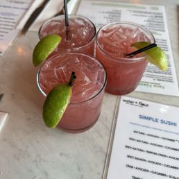 Strawberry margaritas Strawberry margaritas