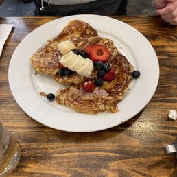 French Toast Topped with Berry and Banana