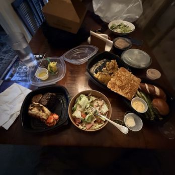 Old Brea Chop House - Dinner from The Chop House delivered. What a feast. Well done sir. - Steakhouses Near Me - Brea, California