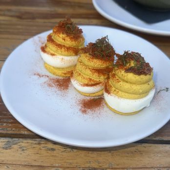 Wye Hill Kitchen & Brewing - Deviled eggs - Breweries Near Me - Raleigh, North Carolina