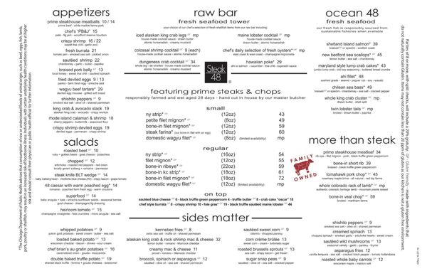 Menu photo 8 Steak 48 Philadelphia, PA Menu photo 8 Steak 48 Philadelphia, PA