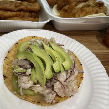 Mariscos 4 Vientos - Tostada Aguachile Verde - Seafood Near Me - Los Angeles, California