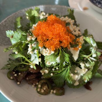 The Hummingbird - salmon skin salad - Peruvian Near Me - Los Angeles, California The Hummingbird - salmon skin salad - Peruvian Near Me - Los Angeles, California