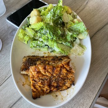 Oceanic - Cesar salad with mahi and salmon - Seafood Near Me - Pompano Beach, Florida Oceanic - Cesar salad with mahi and salmon - Seafood Near Me - Pompano Beach, Florida