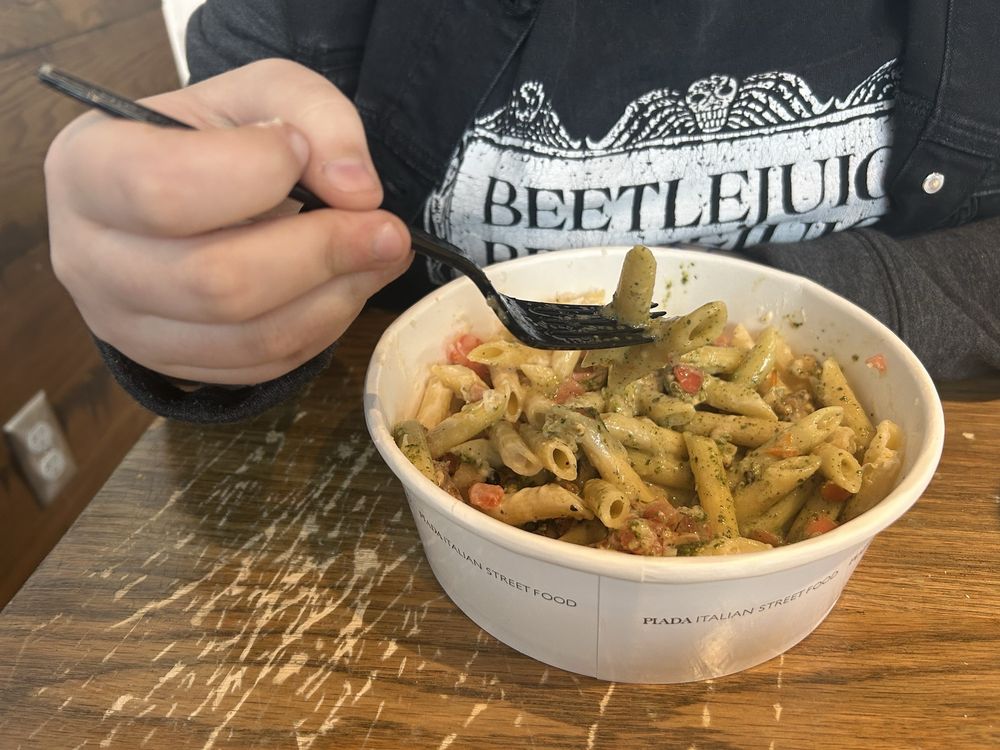 Food from Piada Italian Street Food