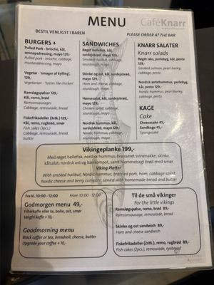Menu photo 1 Cafe Knarr Roskilde, 84