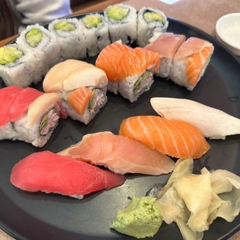 Mikado - a plate of sushi on a table - Japanese Near Me - Los Altos, California