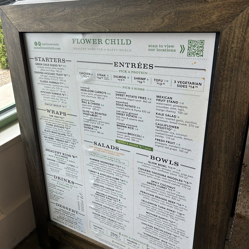 Flower Child - Menu - Salad Near Me - Franklin, Tennessee Flower Child - Menu - Salad Near Me - Franklin, Tennessee