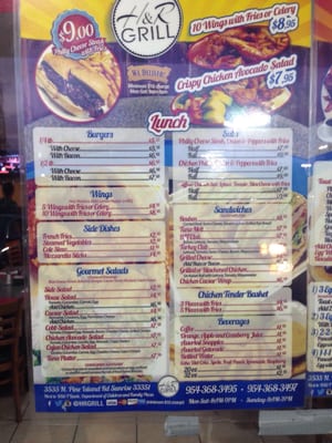Menu photo 6 H & R Grill Sunrise, FL Menu photo 6 H & R Grill Sunrise, FL