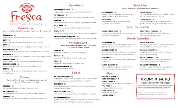 Menu photo 8 Fresca San Francisco, CA Menu photo 8 Fresca San Francisco, CA