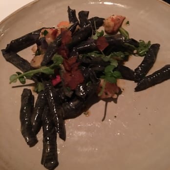 Spago - TWO - Garganelli squid-ink pasta with lobster - New American Near Me - Beverly Hills, California Spago - TWO - Garganelli squid-ink pasta with lobster - New American Near Me - Beverly Hills, California