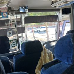 Megabus - Inside of the Mega Bus, not a double decker