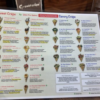 T Swirl Crepe - Menu - Creperies Near Me - Haddonfield, New Jersey T Swirl Crepe - Menu - Creperies Near Me - Haddonfield, New Jersey