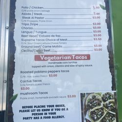 Taco Shop - 1 of 2 menus