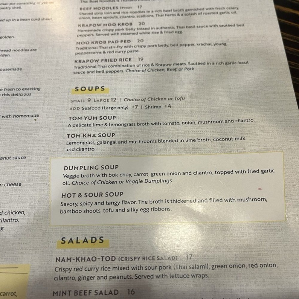KC Thai - Soup menu - Thai Near Me - Overland Park, Kansas KC Thai - Soup menu - Thai Near Me - Overland Park, Kansas
