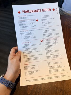 Menu photo 1 Pomegranate Bistro Redmond, WA
