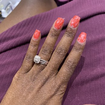 Spatique Nails - Gel polish remover process - Drilled a little and put some kind of polish remover polish on it then drilled the rest of it off - Nail Salons Near Me - Boynton Beach, Florida