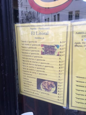 Menu photo 1 El Litoral Buenos Aires, C Menu photo 1 El Litoral Buenos Aires, C