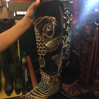 Rocketbuster Handmade Custom Boots - A cool and super realistic fish scales boot! - Shoe Stores Near Me - El Paso, Texas Rocketbuster Handmade Custom Boots - A cool and super realistic fish scales boot! - Shoe Stores Near Me - El Paso, Texas
