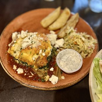 Krazy Greek Kitchen - Vegetarian Moussaka - Greek Near Me - Lake Mary, Florida Krazy Greek Kitchen - Vegetarian Moussaka - Greek Near Me - Lake Mary, Florida