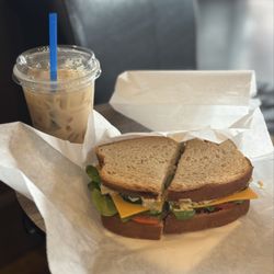 Blue Steele Coffee Company - House Iced Chai and Evie's Garden sandwich!